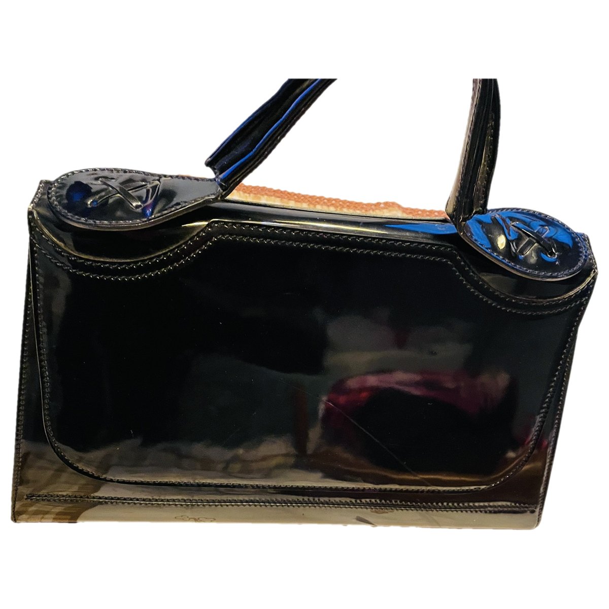 Forever Bauletto patent leather handbag