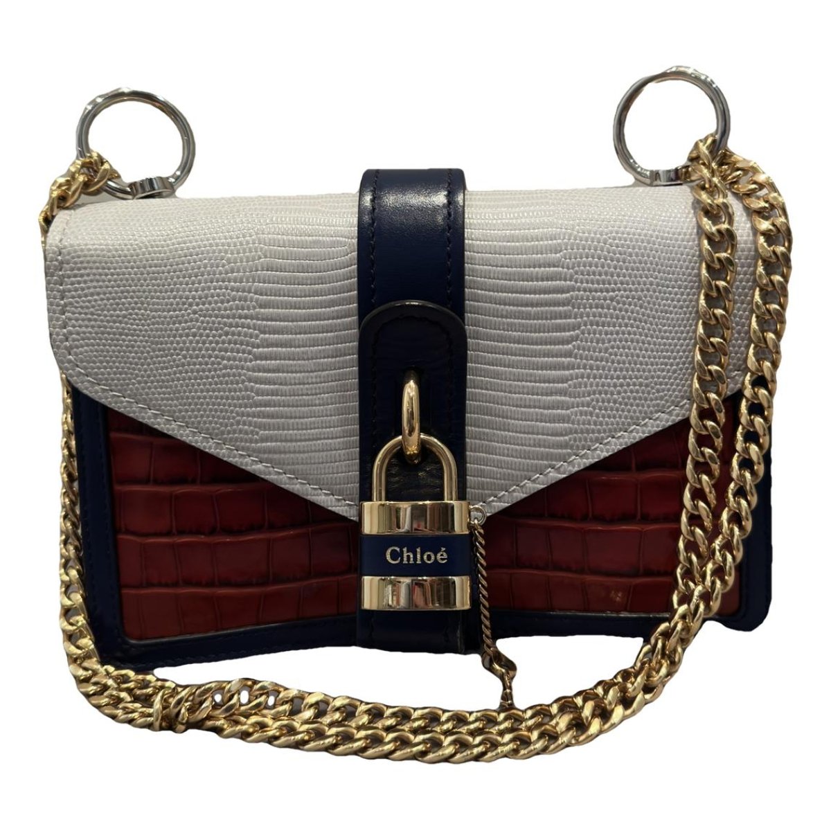 Aby Lock patent leather handbag