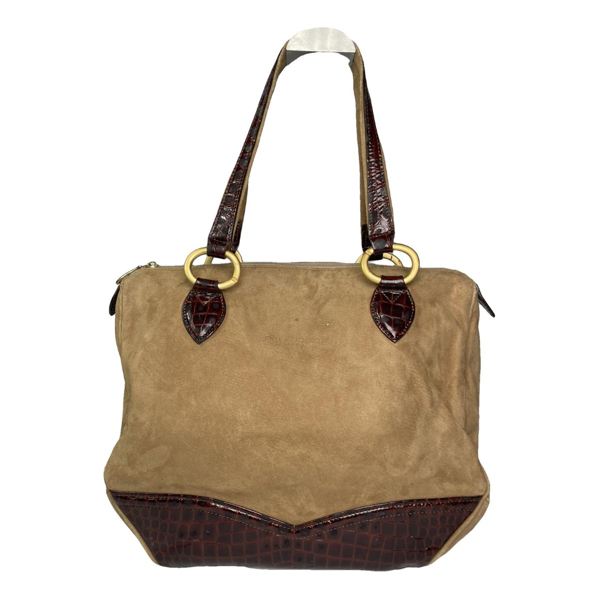 City leather handbag