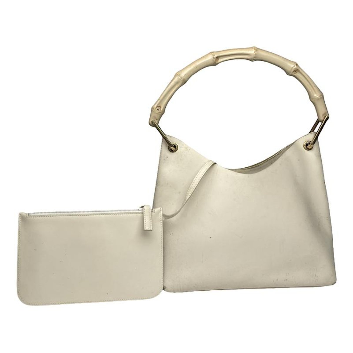 Bamboo Ring patent leather handbag