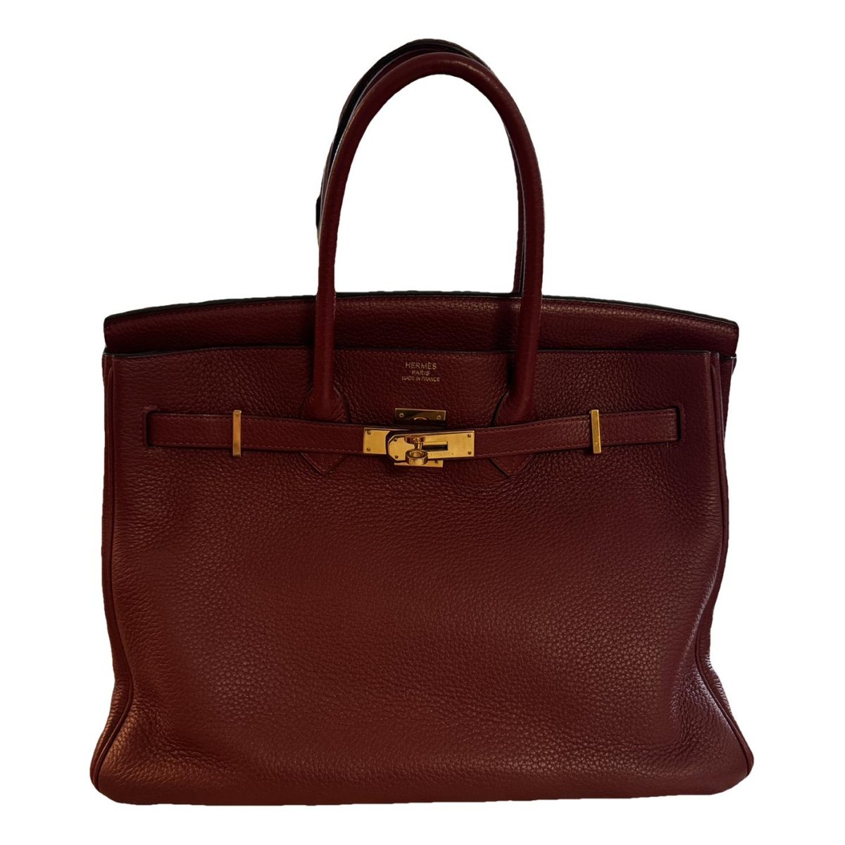 Birkin 35 leather handbag