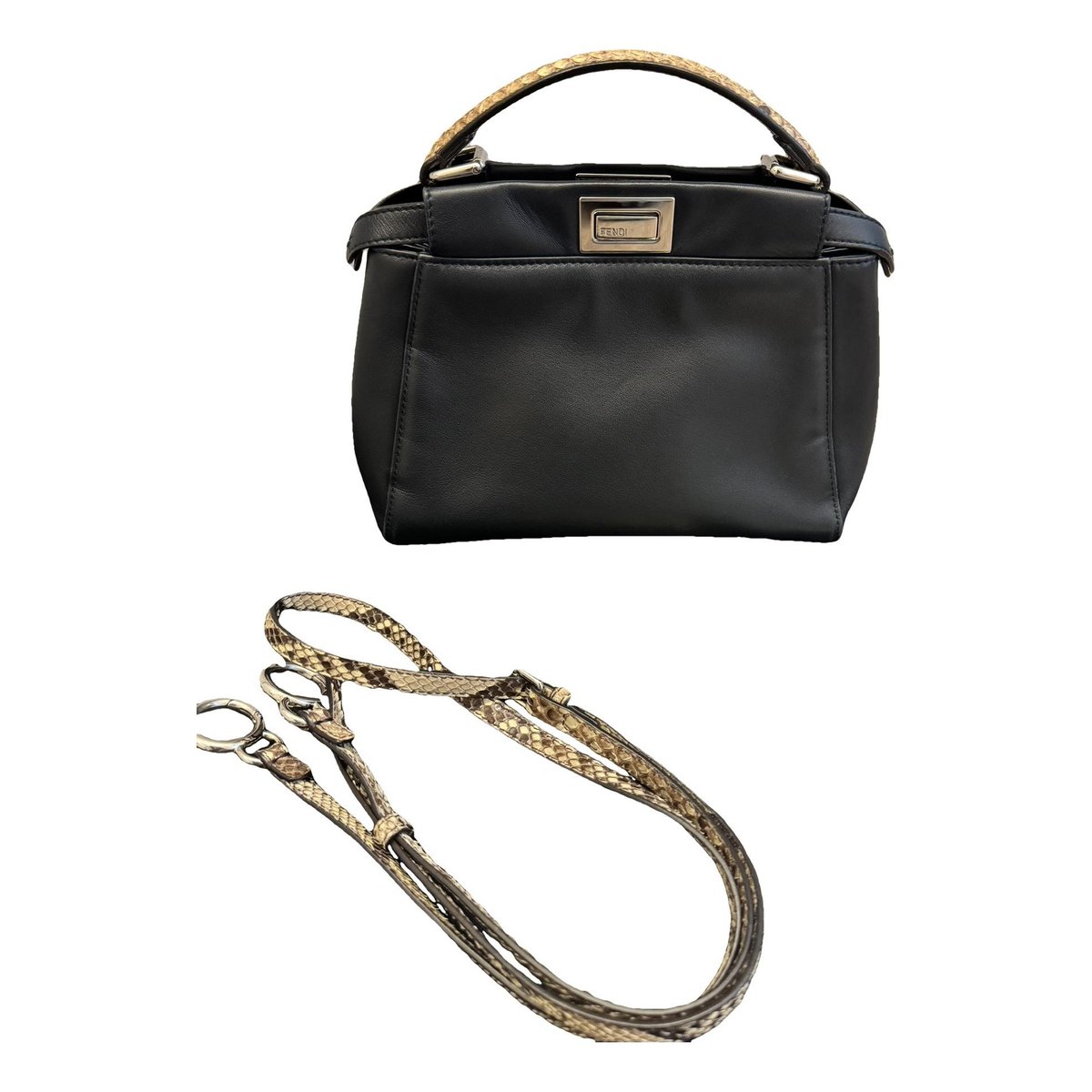 Peekaboo leather handbag
