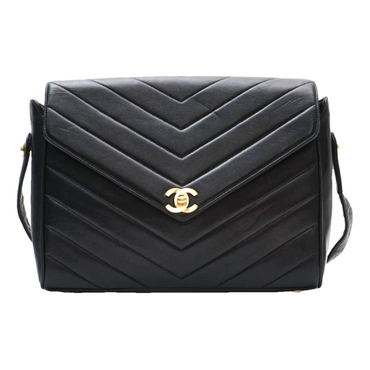 Trapezio leather handbag