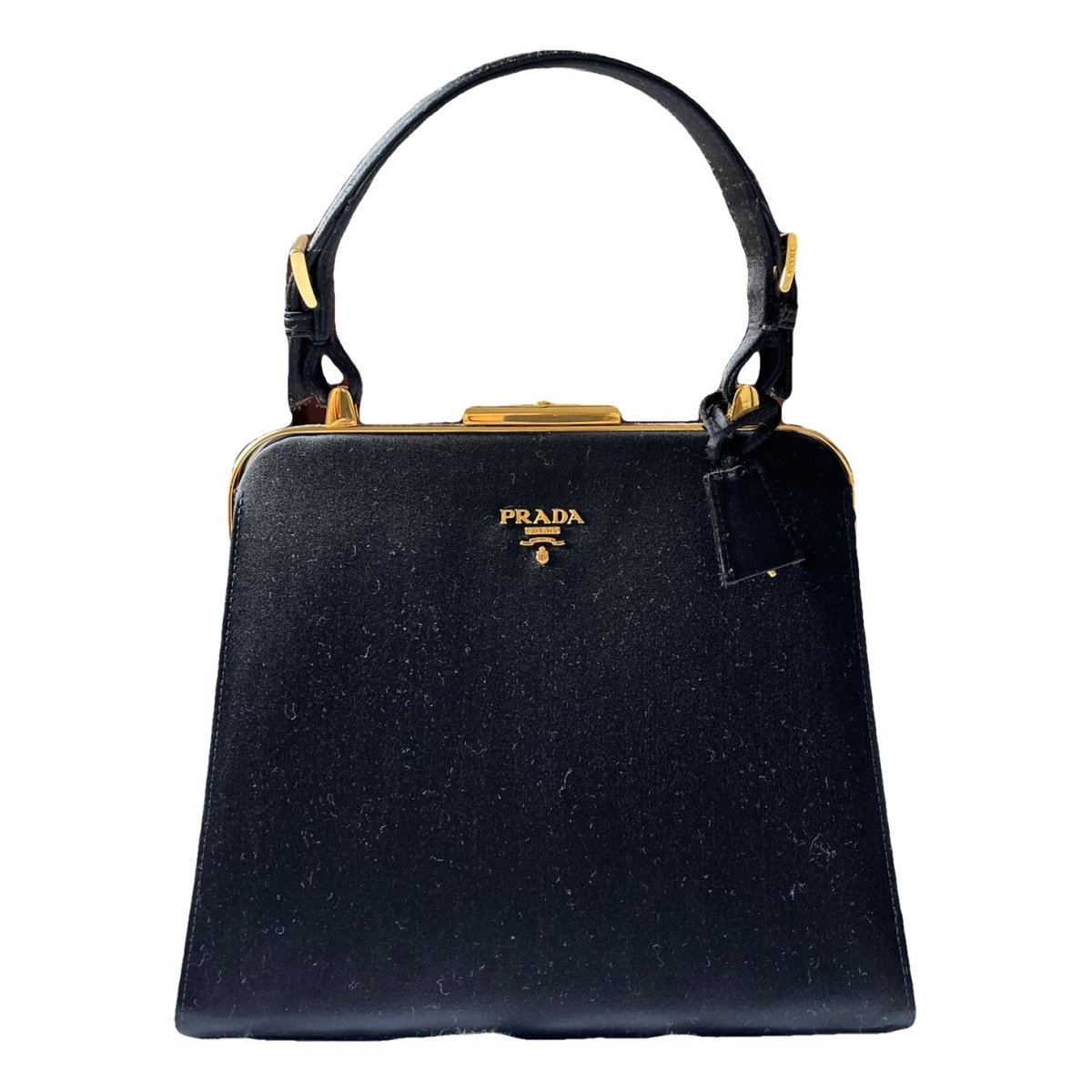 Pyramid silk handbag