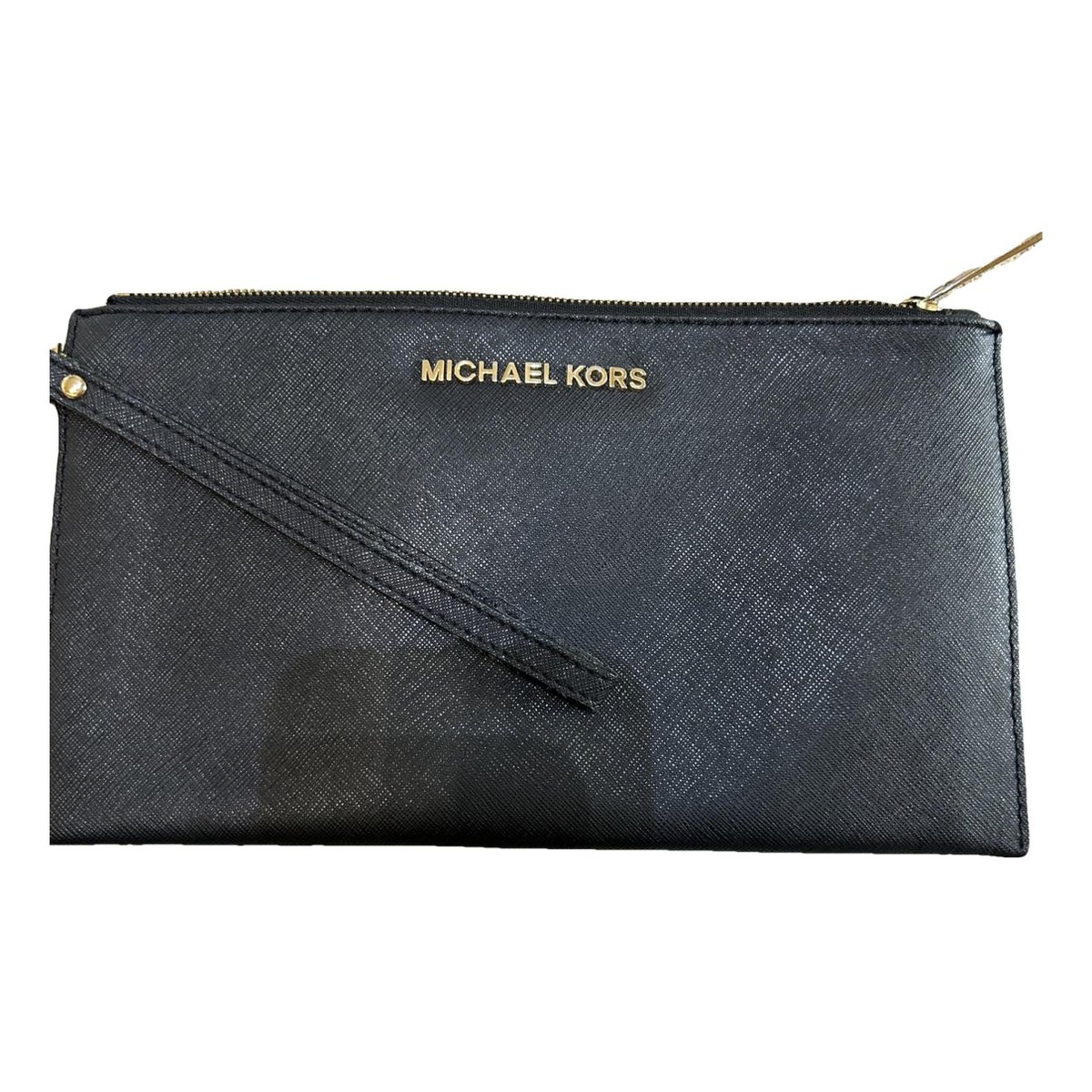 Adele leather clutch bag
