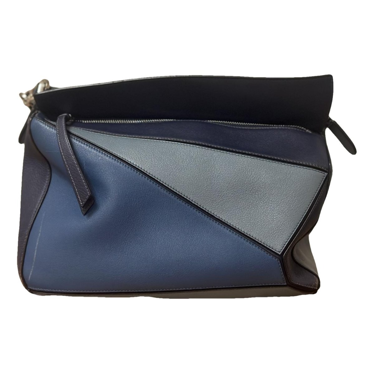 Puzzle leather handbag