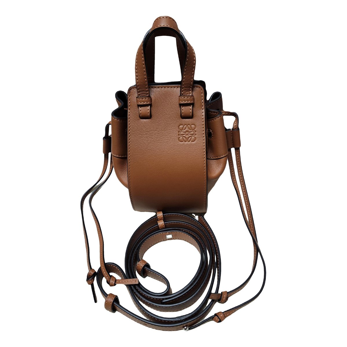 Hammock leather handbag