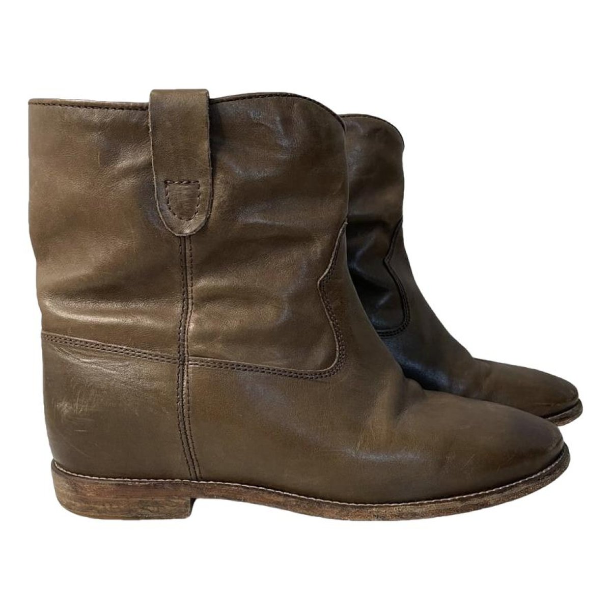 Crisi leather western boots
