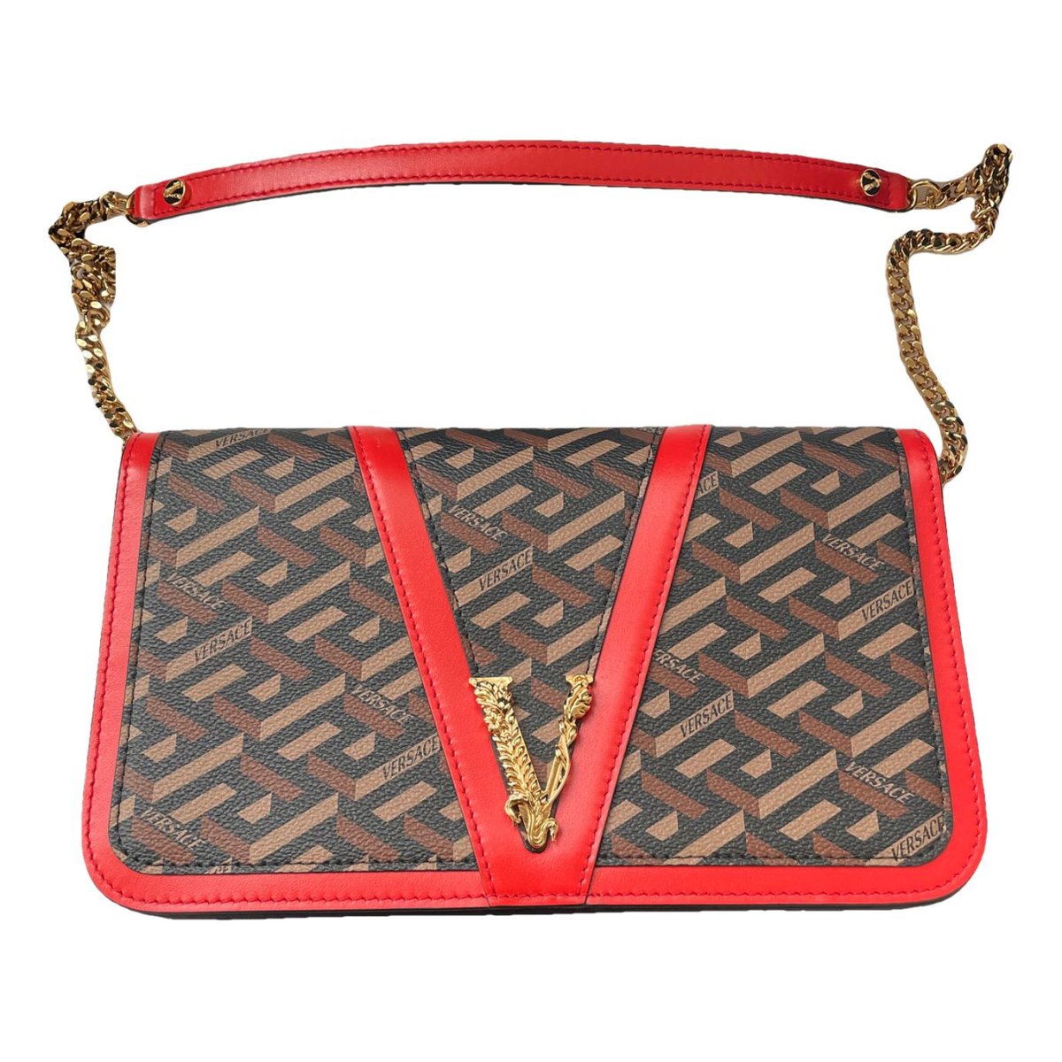 Greca Goddess leather handbag