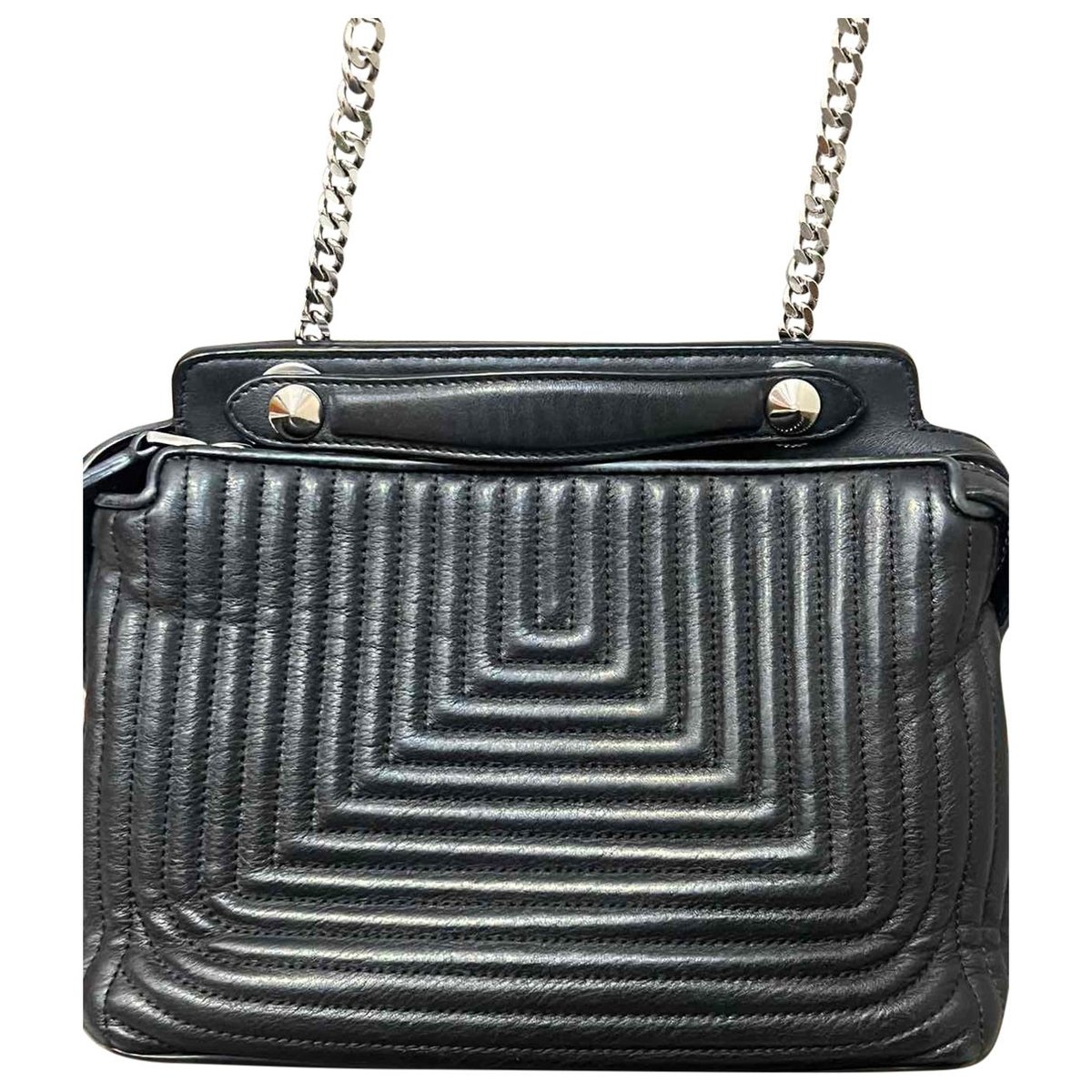 Dot Com leather handbag