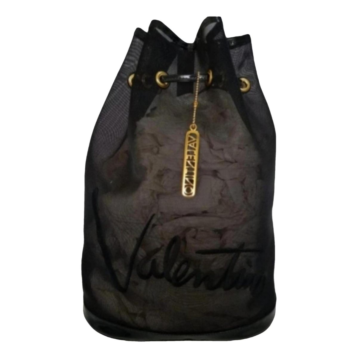 Go logo patent leather tote