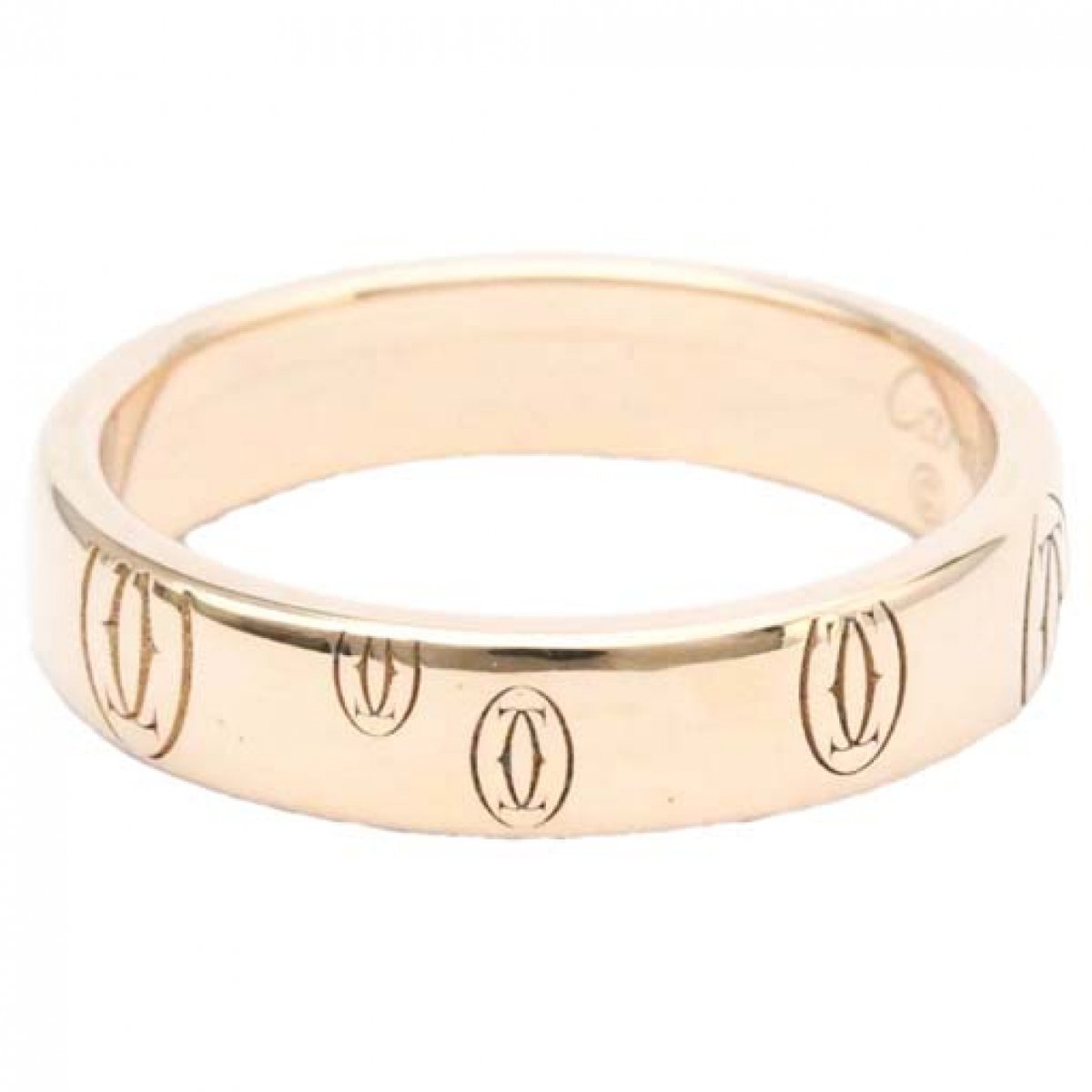 C pink gold ring