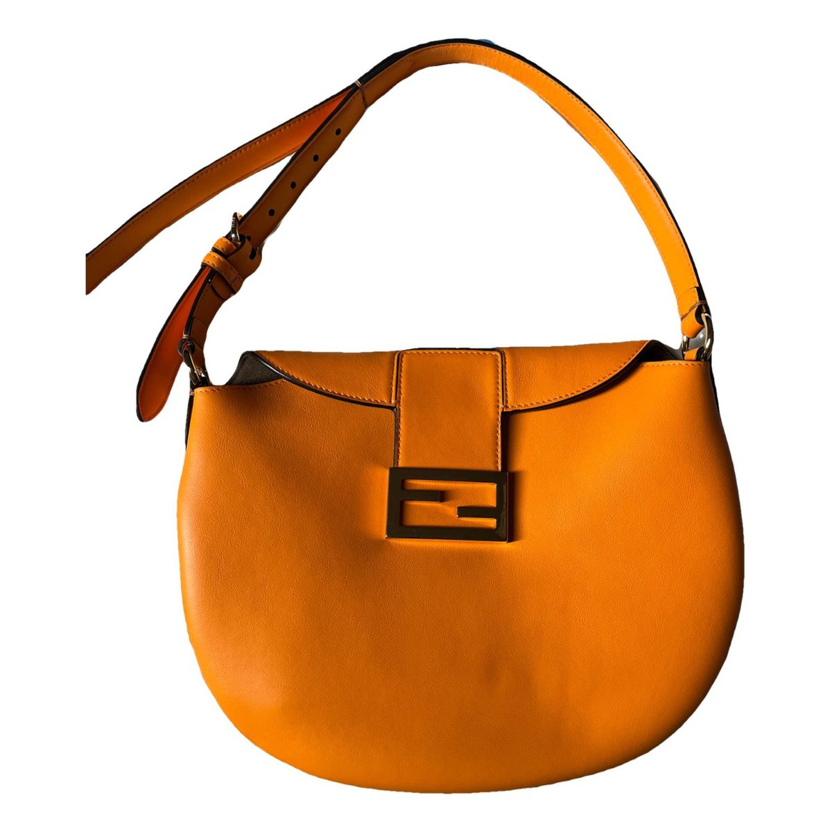 Croissant leather handbag