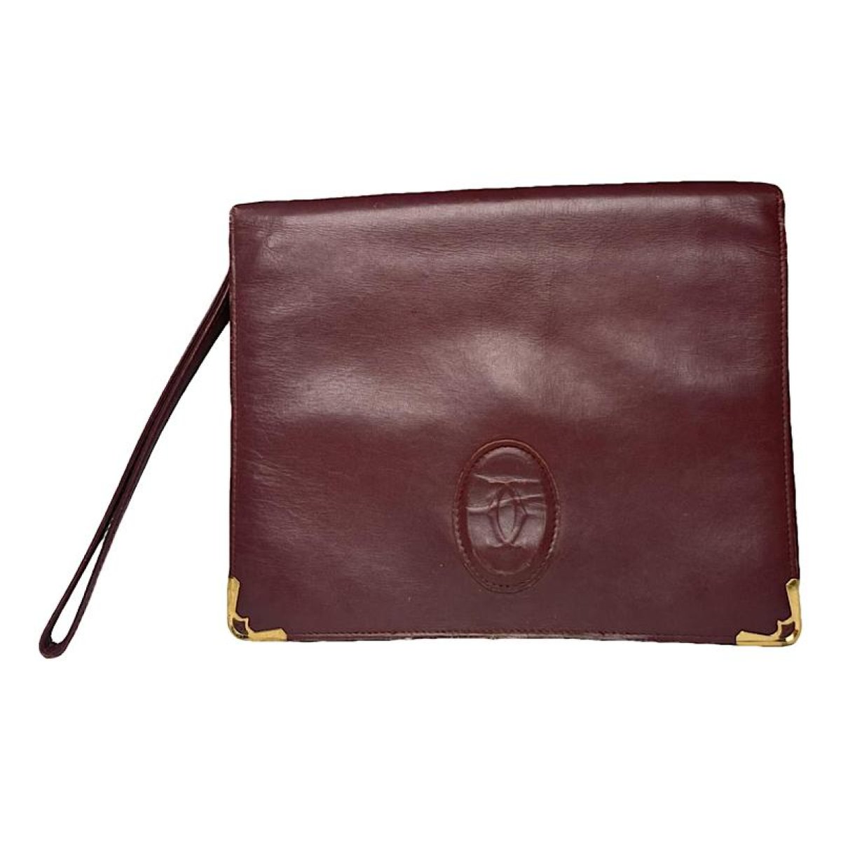 C patent leather clutch bag