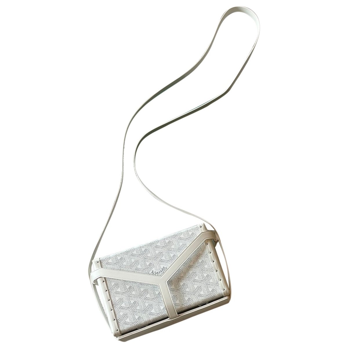 Minaudiere Goyardine leather mini bag