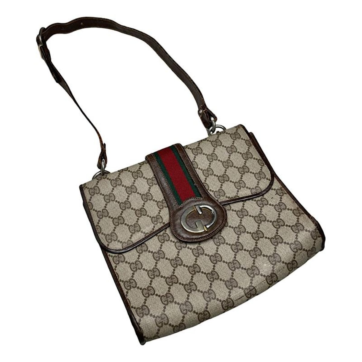 Ophidia Dome leather handbag