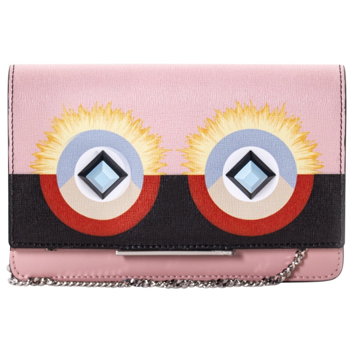 Wallet On Chain leather crossbody bag