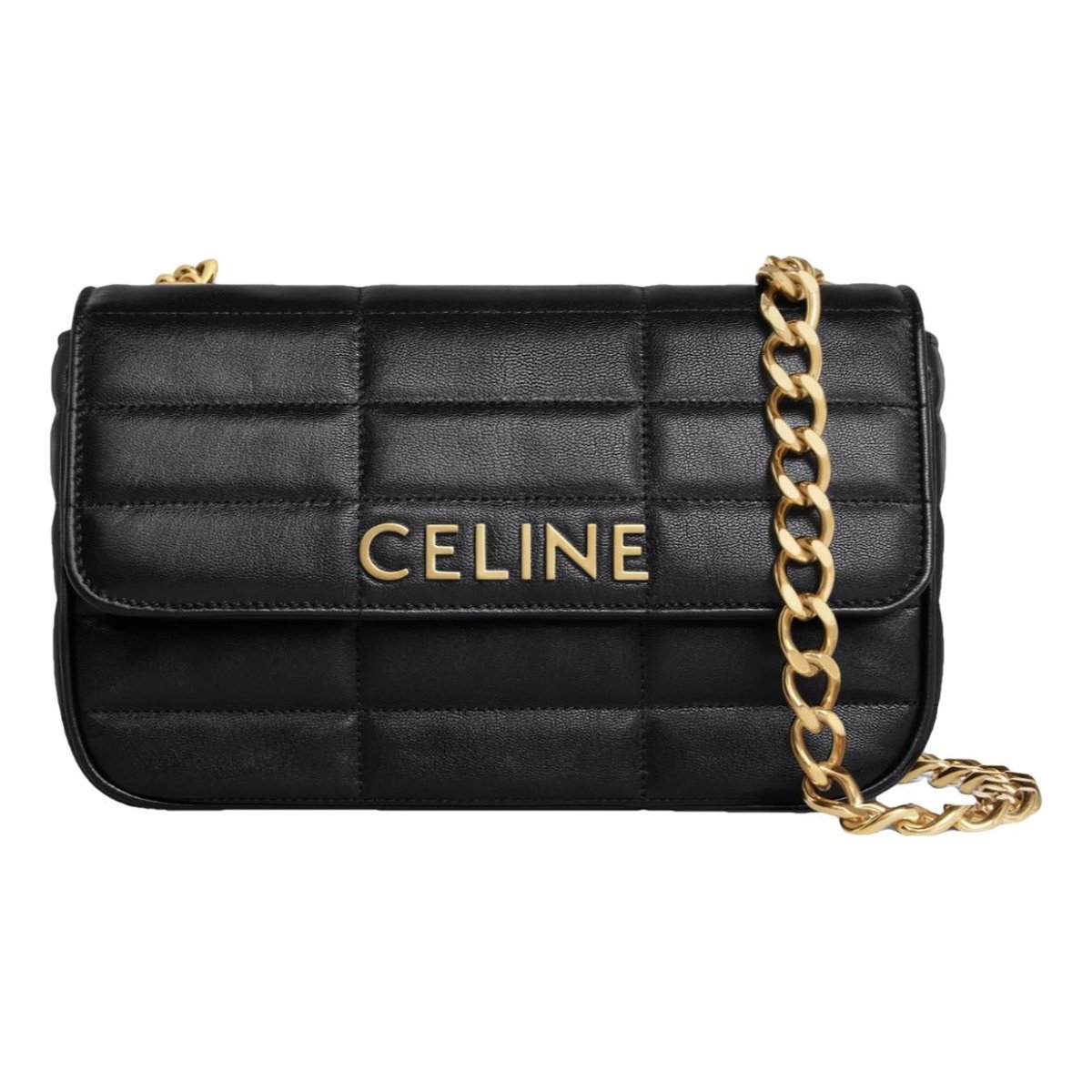 Gourmette leather handbag