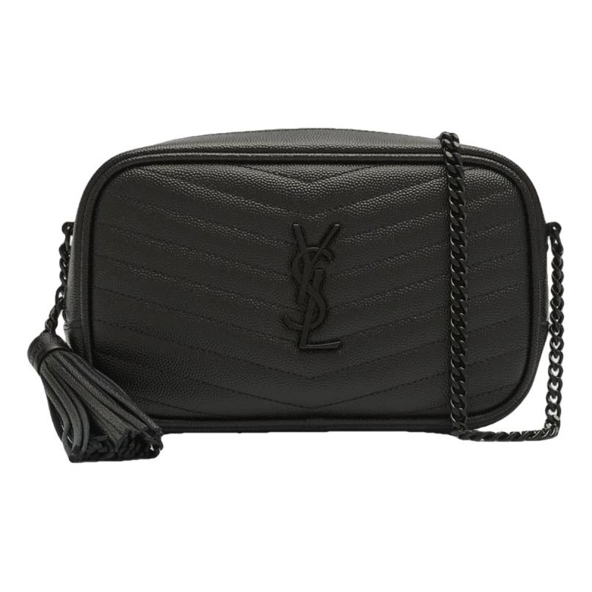 Camera Lou leather crossbody bag