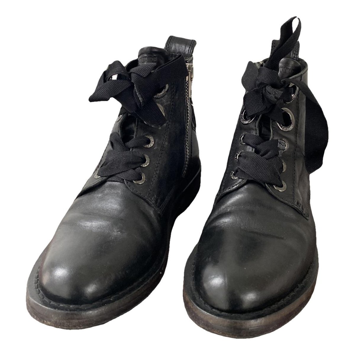 Laureen Roma leather biker boots