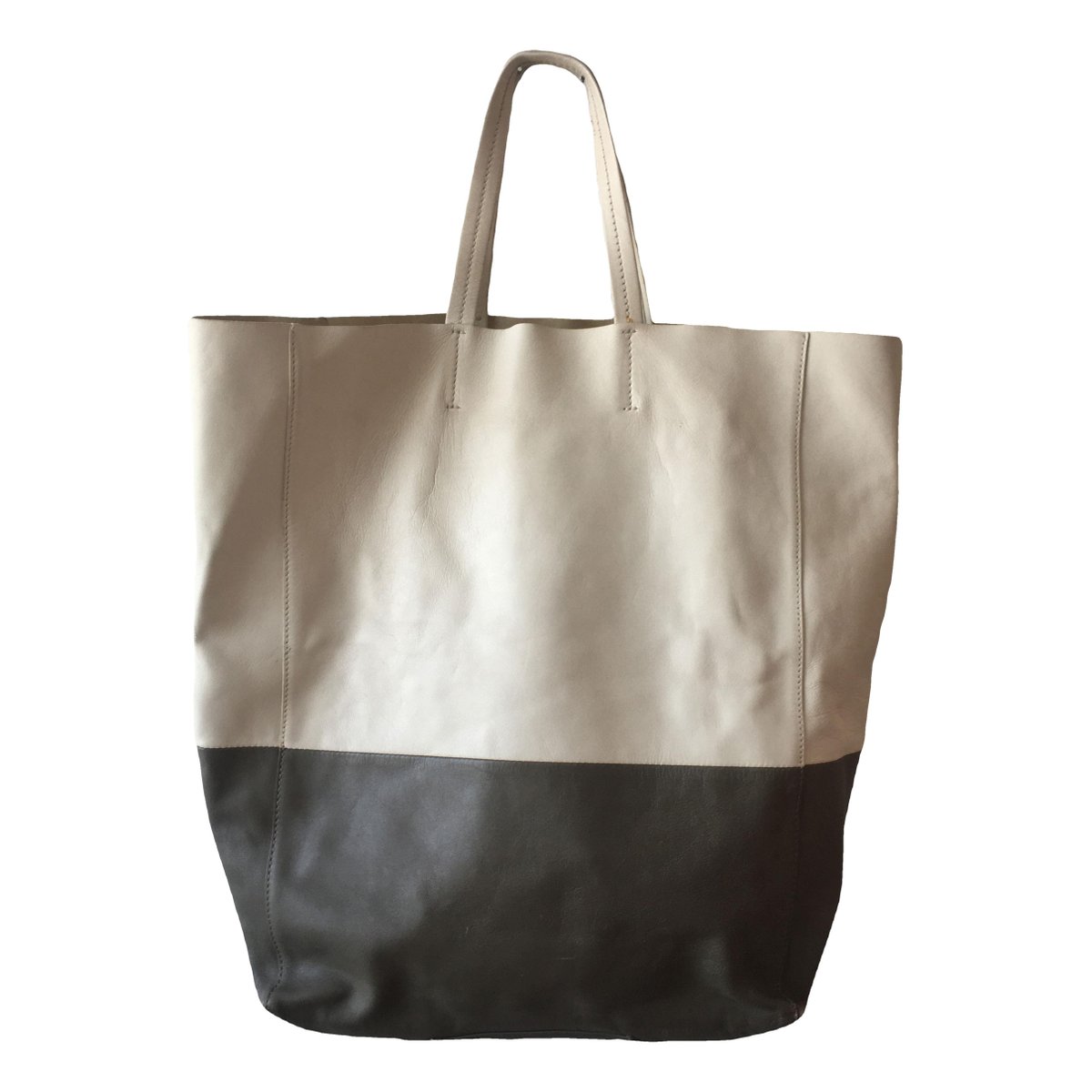 Cabas PM leather handbag