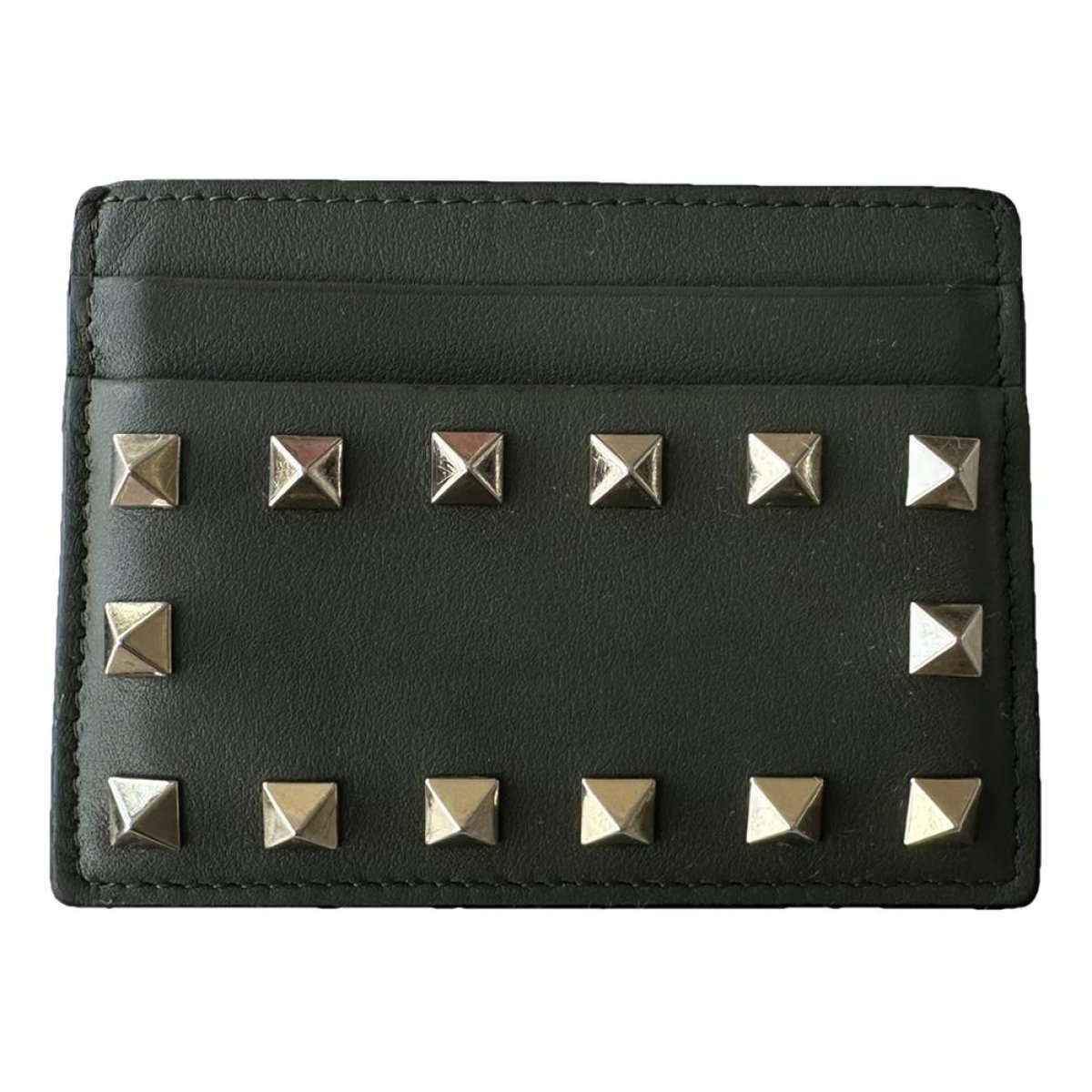 Rockstud leather wallet