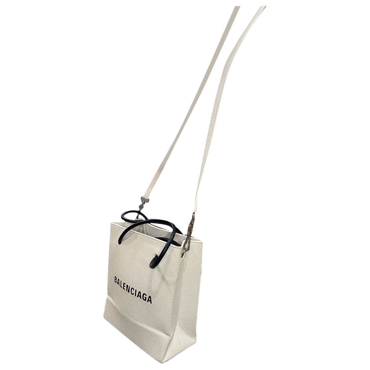 Shopping North South leather crossbody bag