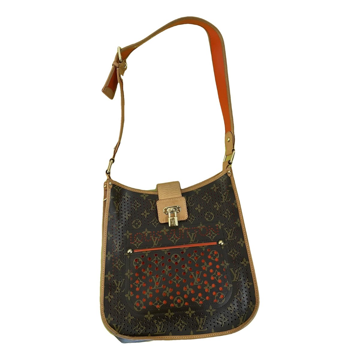Musette leather handbag