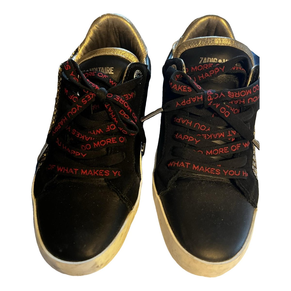 Zadig Stars leather trainers