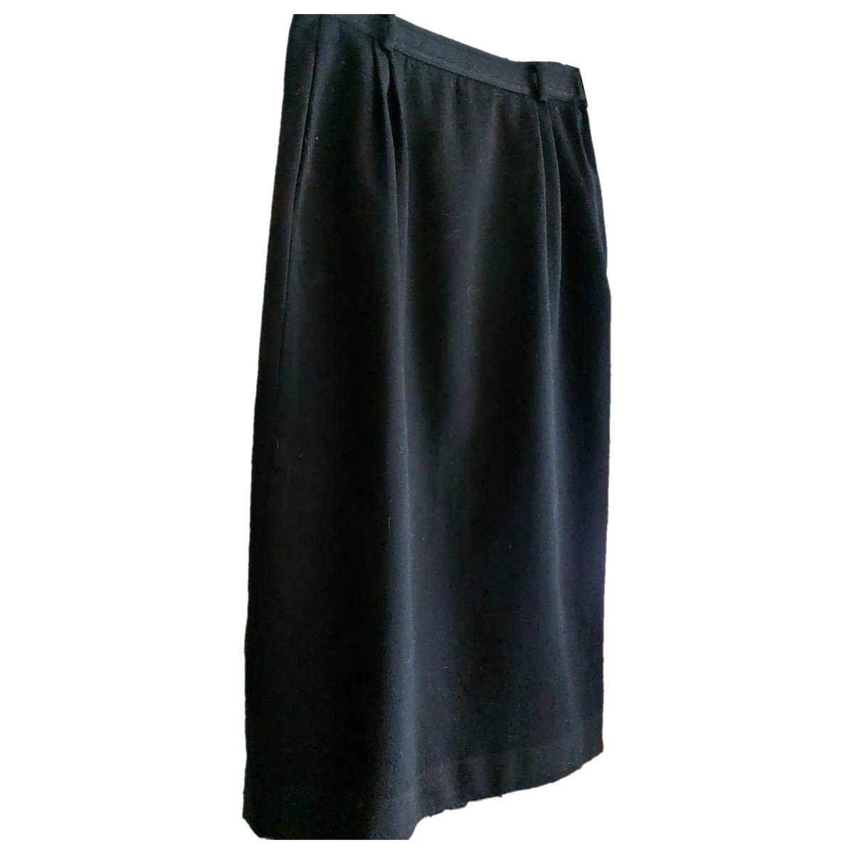 VLogo wool maxi skirt