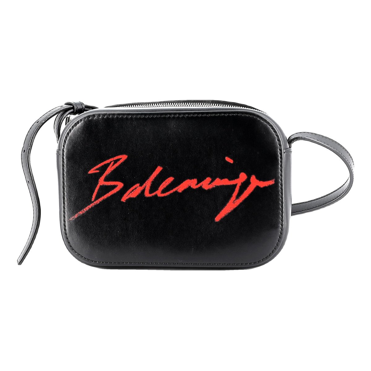 Camera leather crossbody bag