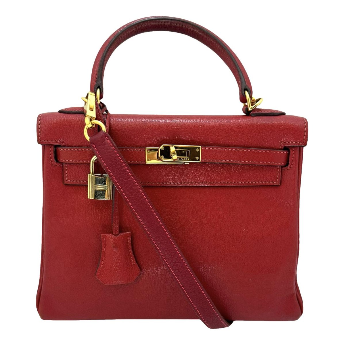 Kelly 25 leather handbag