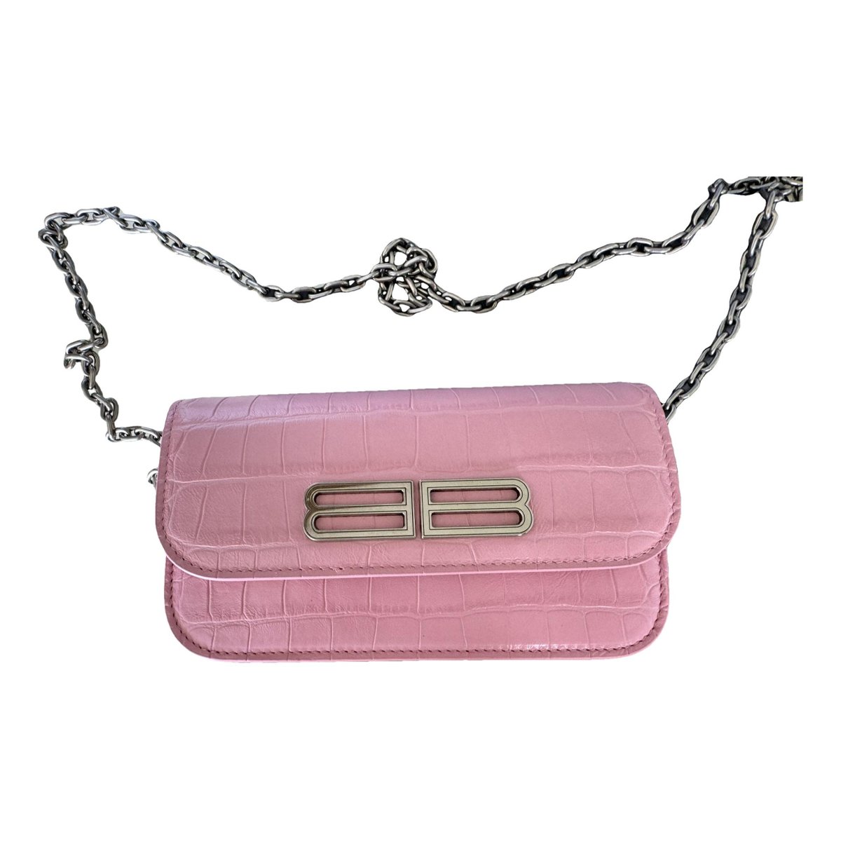 Wallet On Chain B leather mini bag
