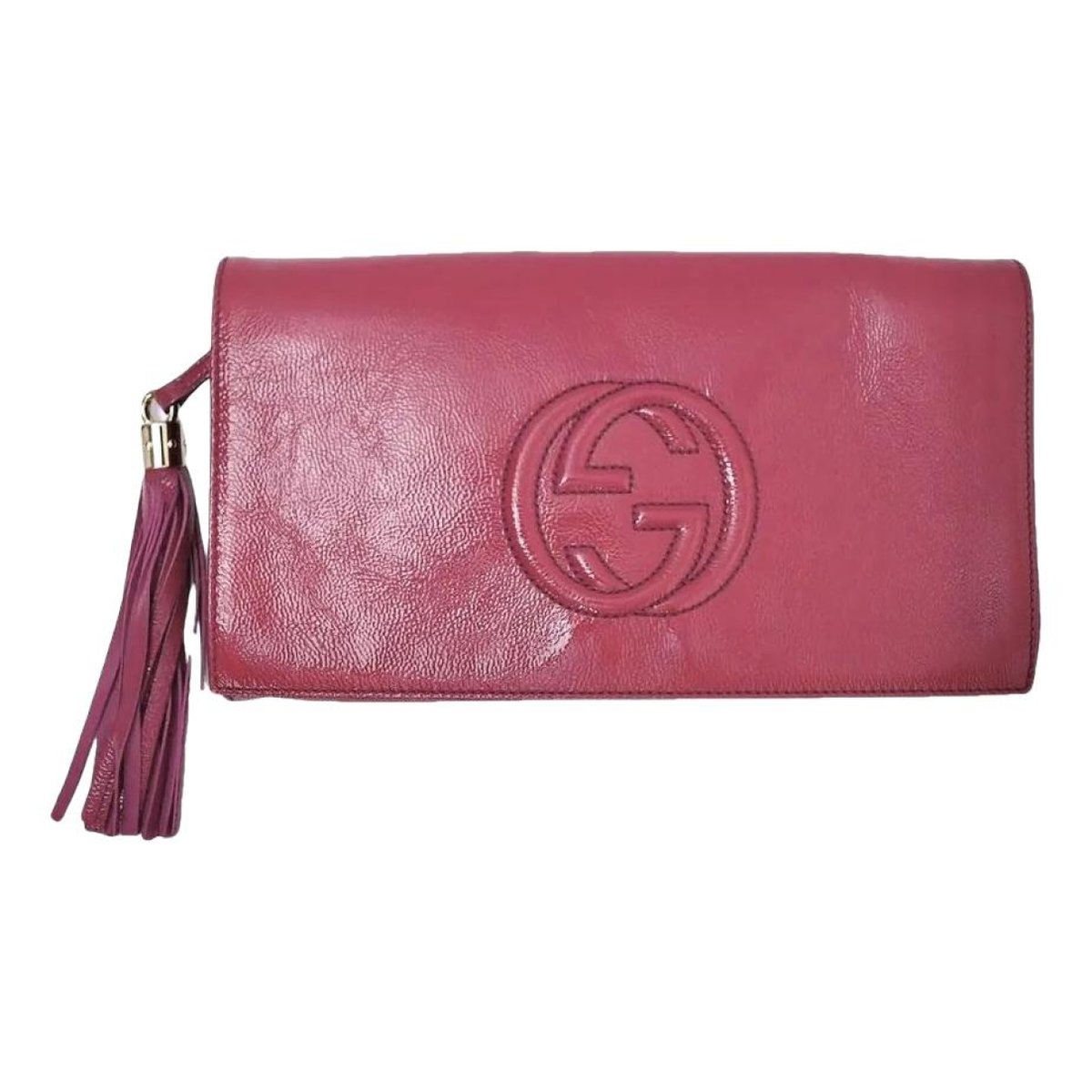 Soho patent leather clutch bag
