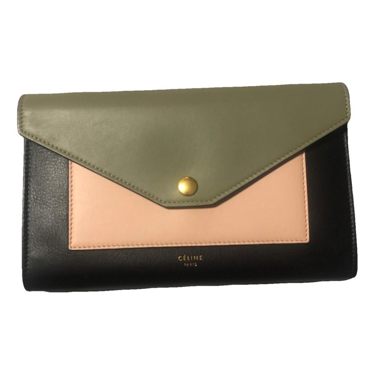 Pocket leather crossbody bag