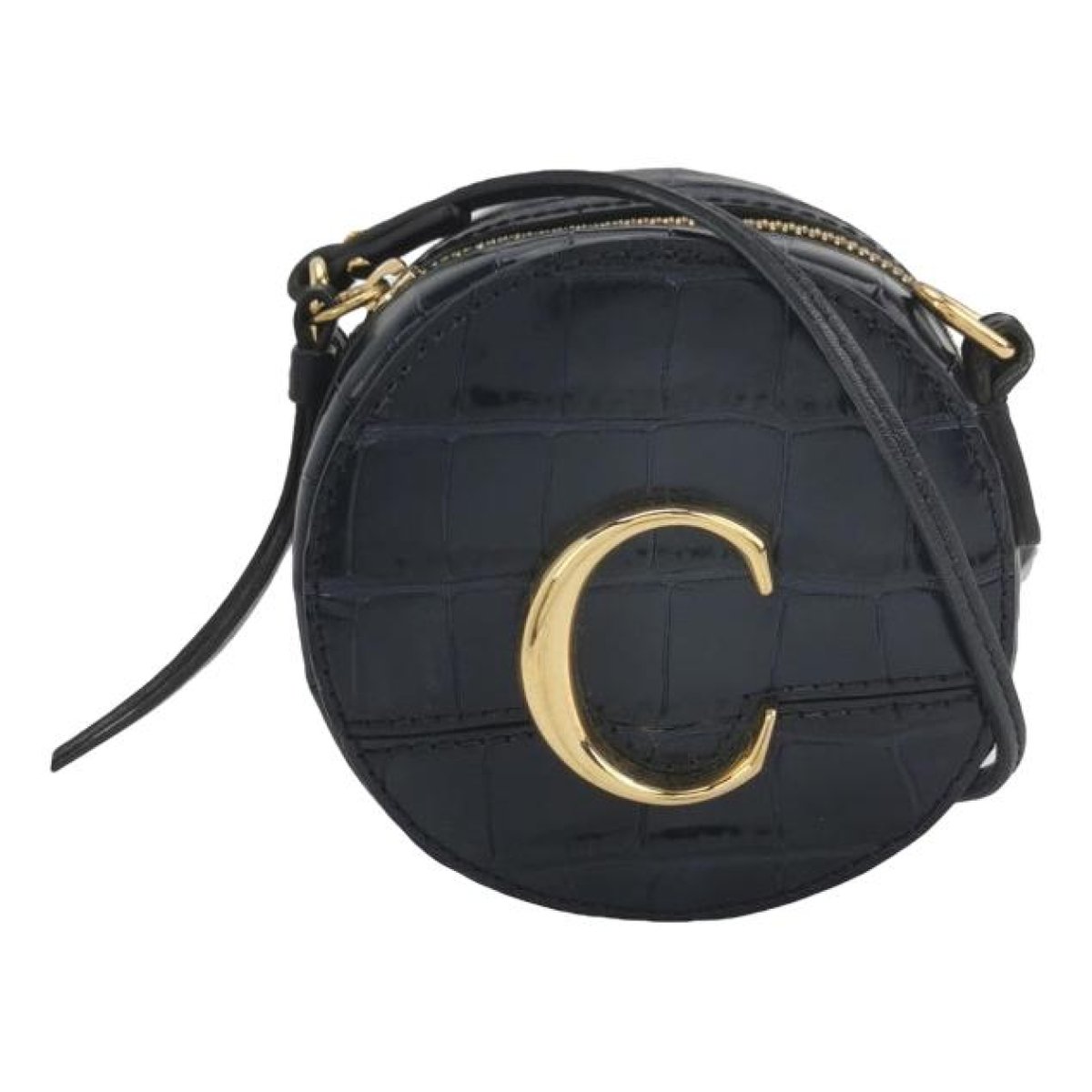 C leather crossbody bag