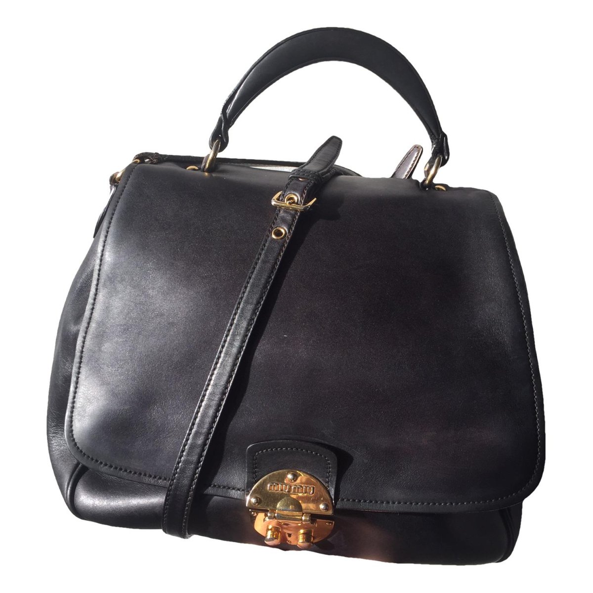Miu Confidential leather crossbody bag