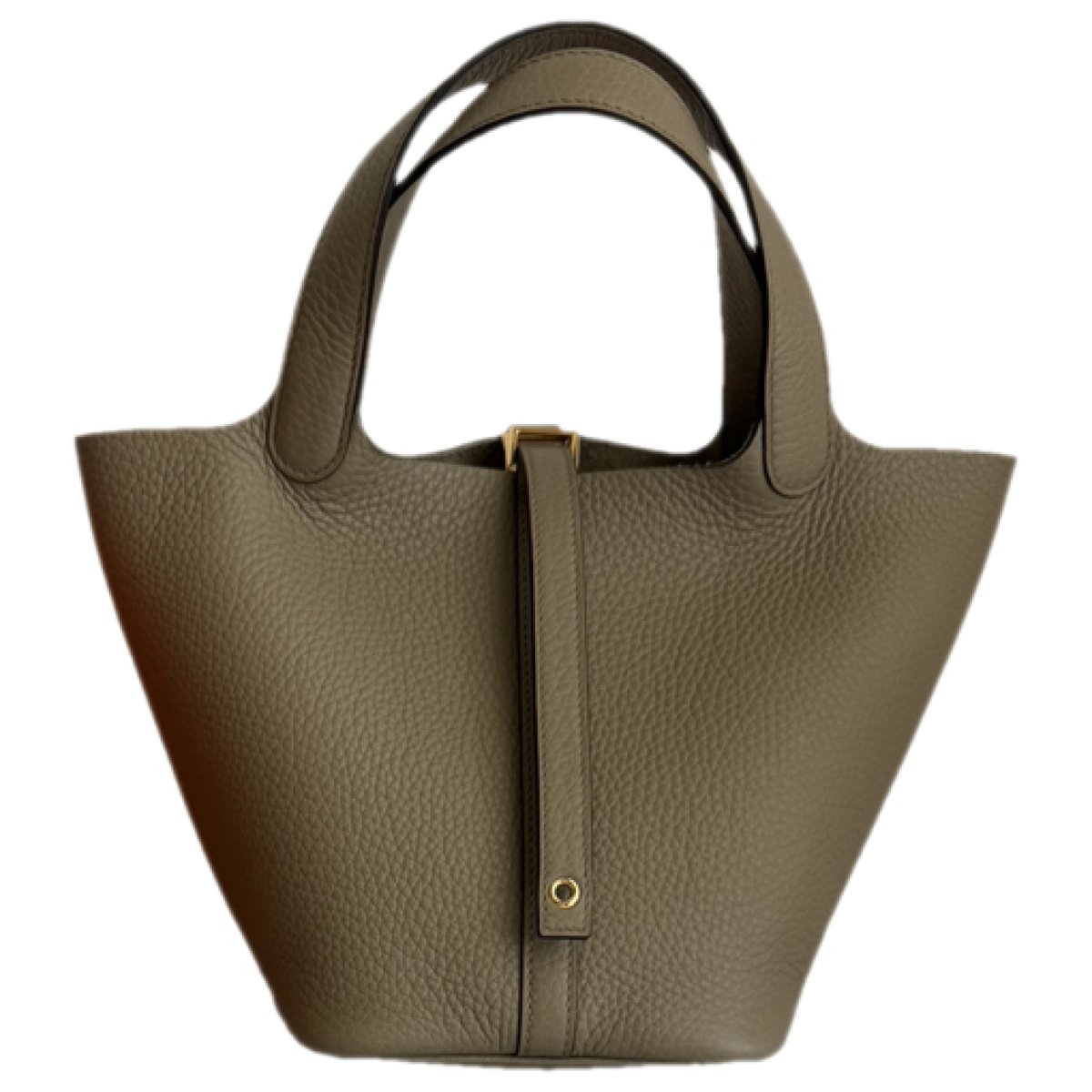 Picotin leather tote