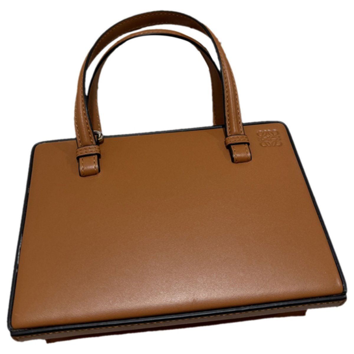 Postal leather crossbody bag
