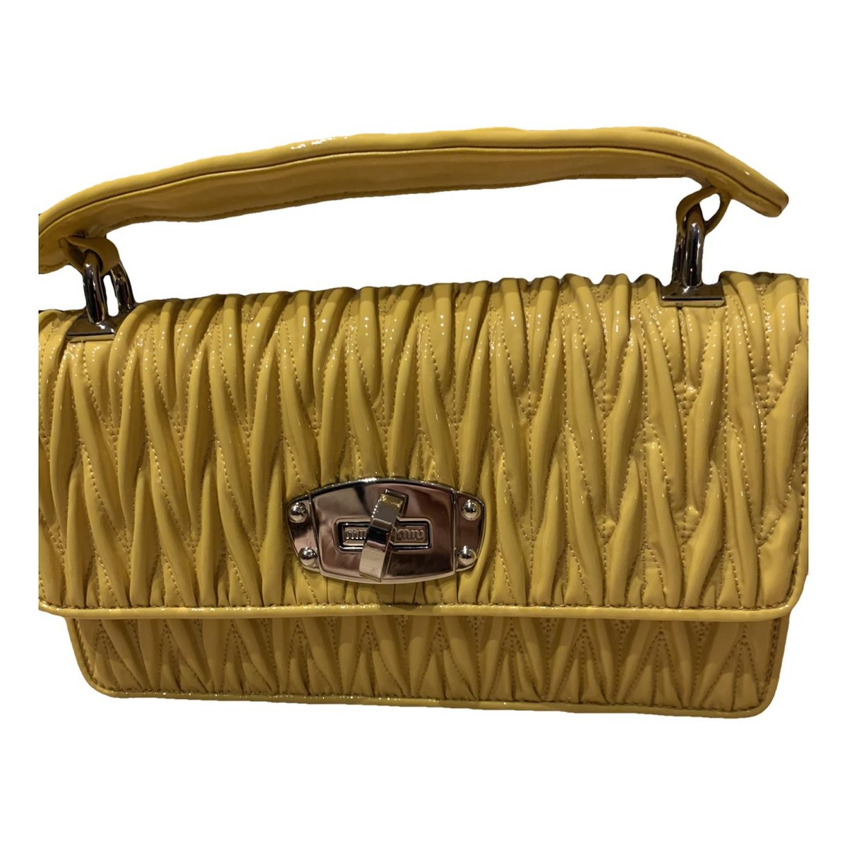 Cleo patent leather handbag