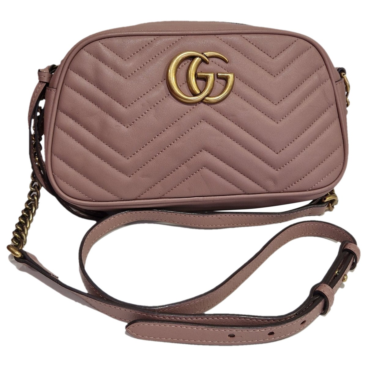 GG Marmont Chain Matelasse leather handbag