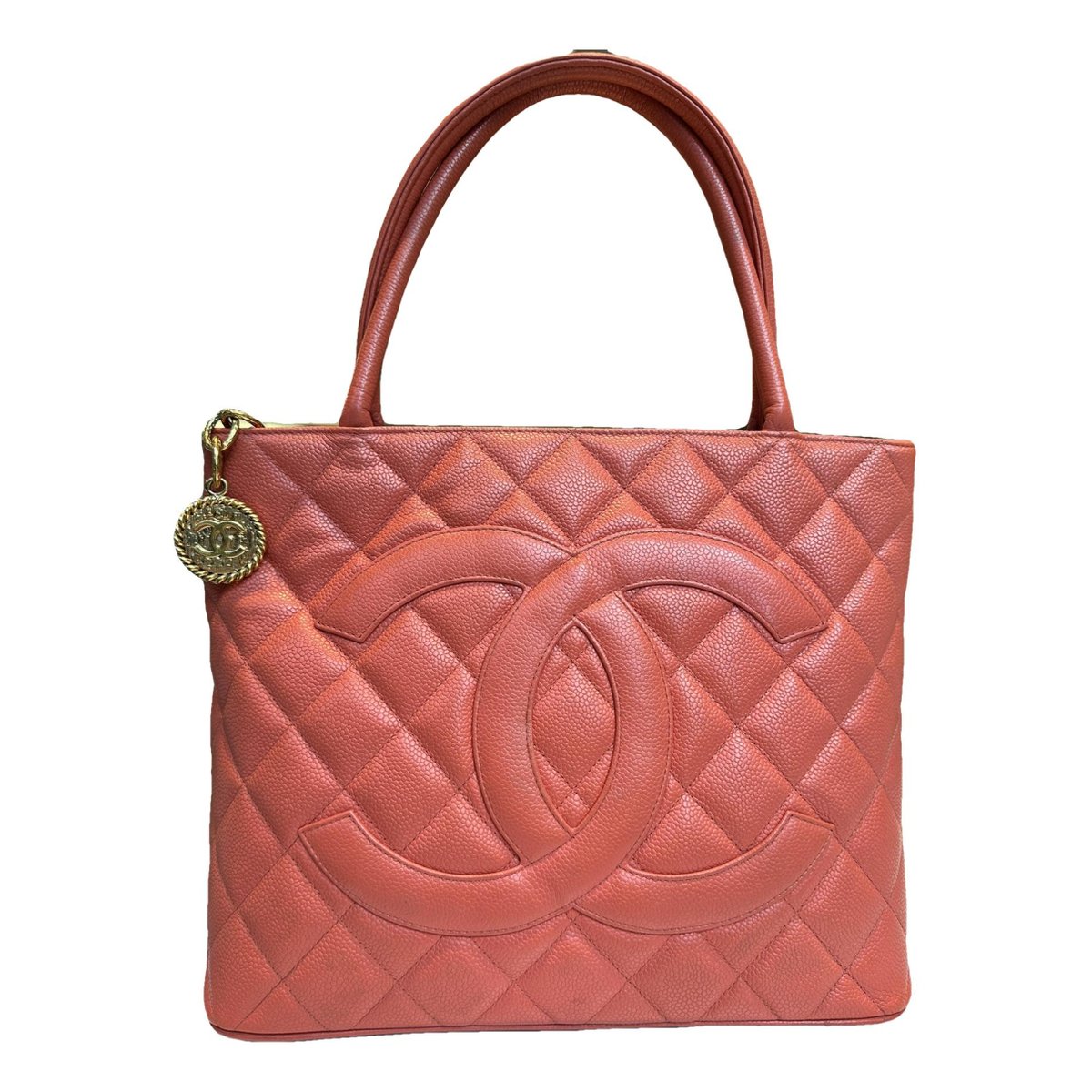 Médaillon leather handbag