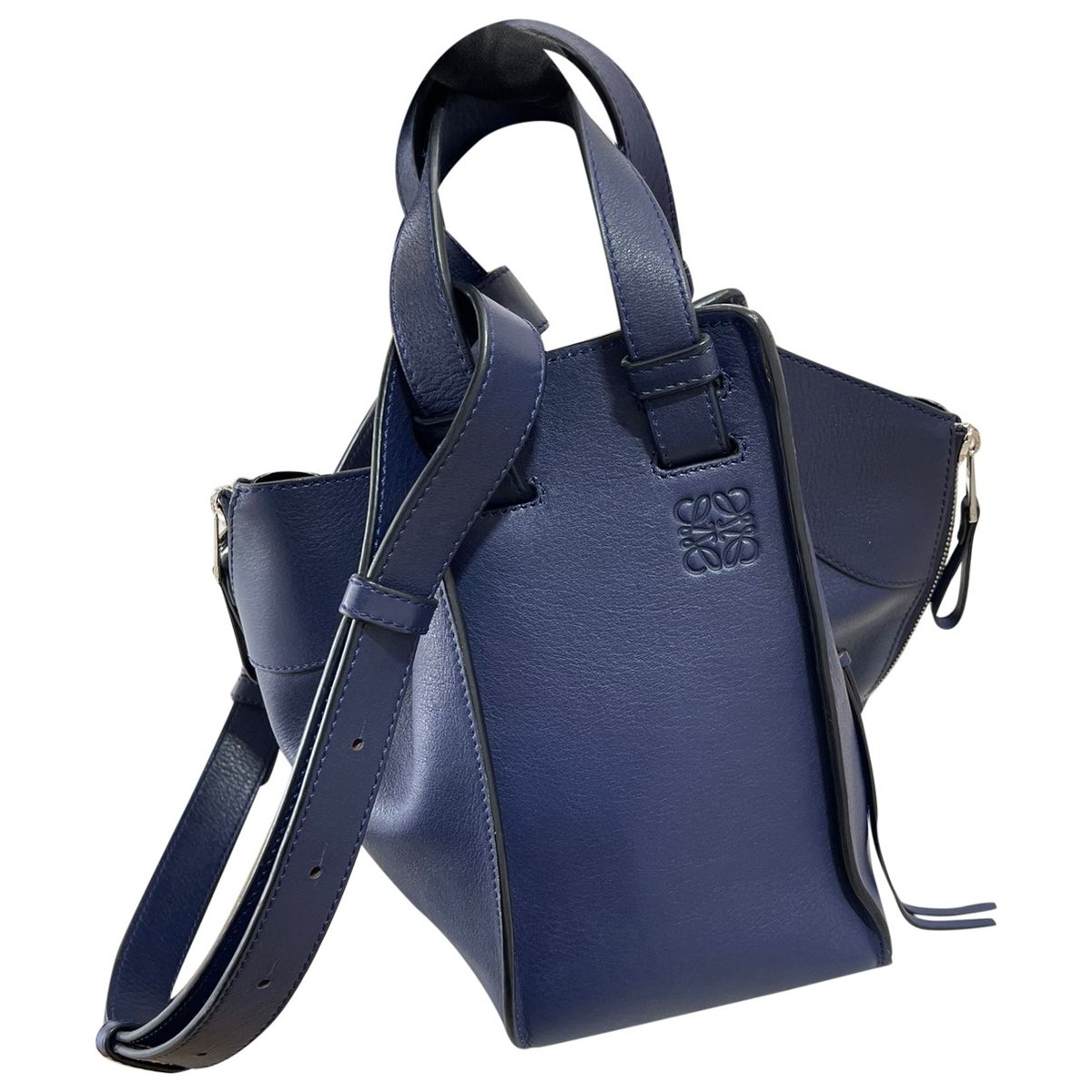 Hammock leather handbag