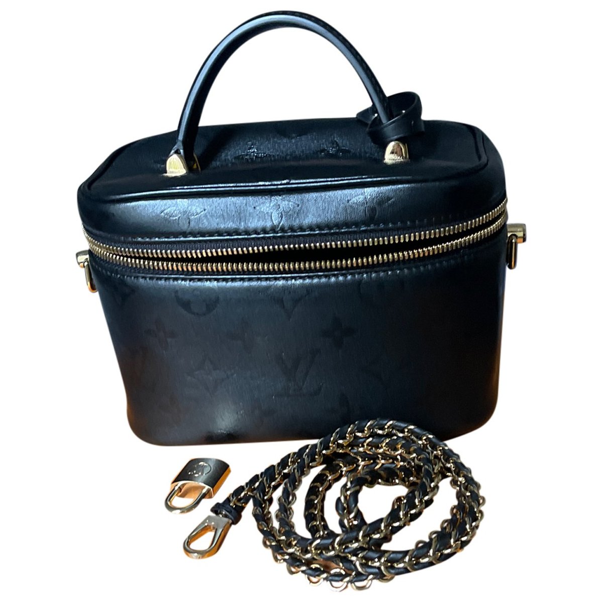 Vanity leather handbag
