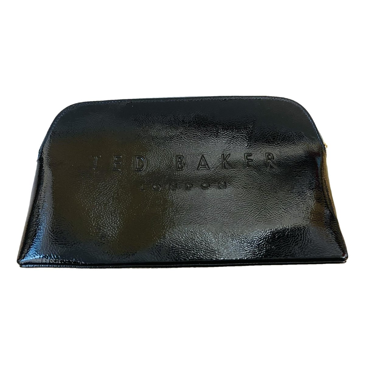 Patent leather clutch bag