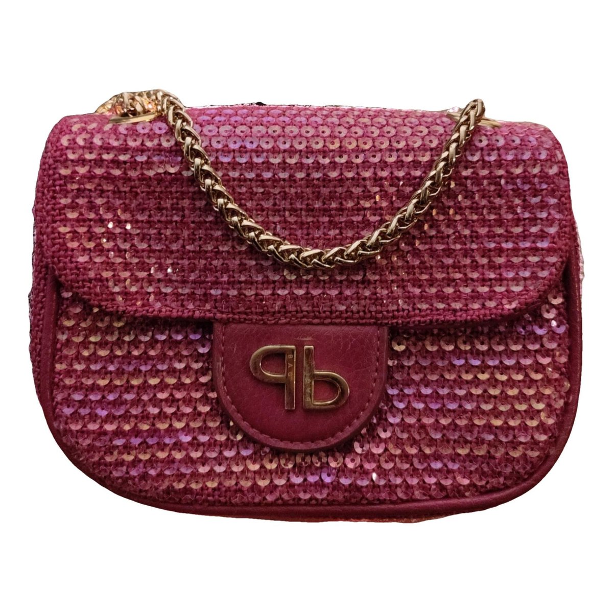 Love Bag glitter clutch bag