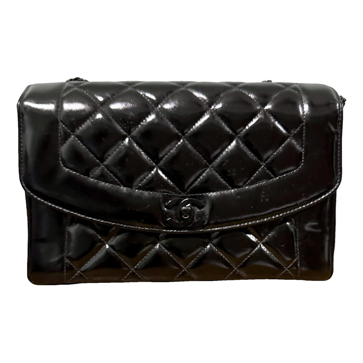 Diana patent leather handbag