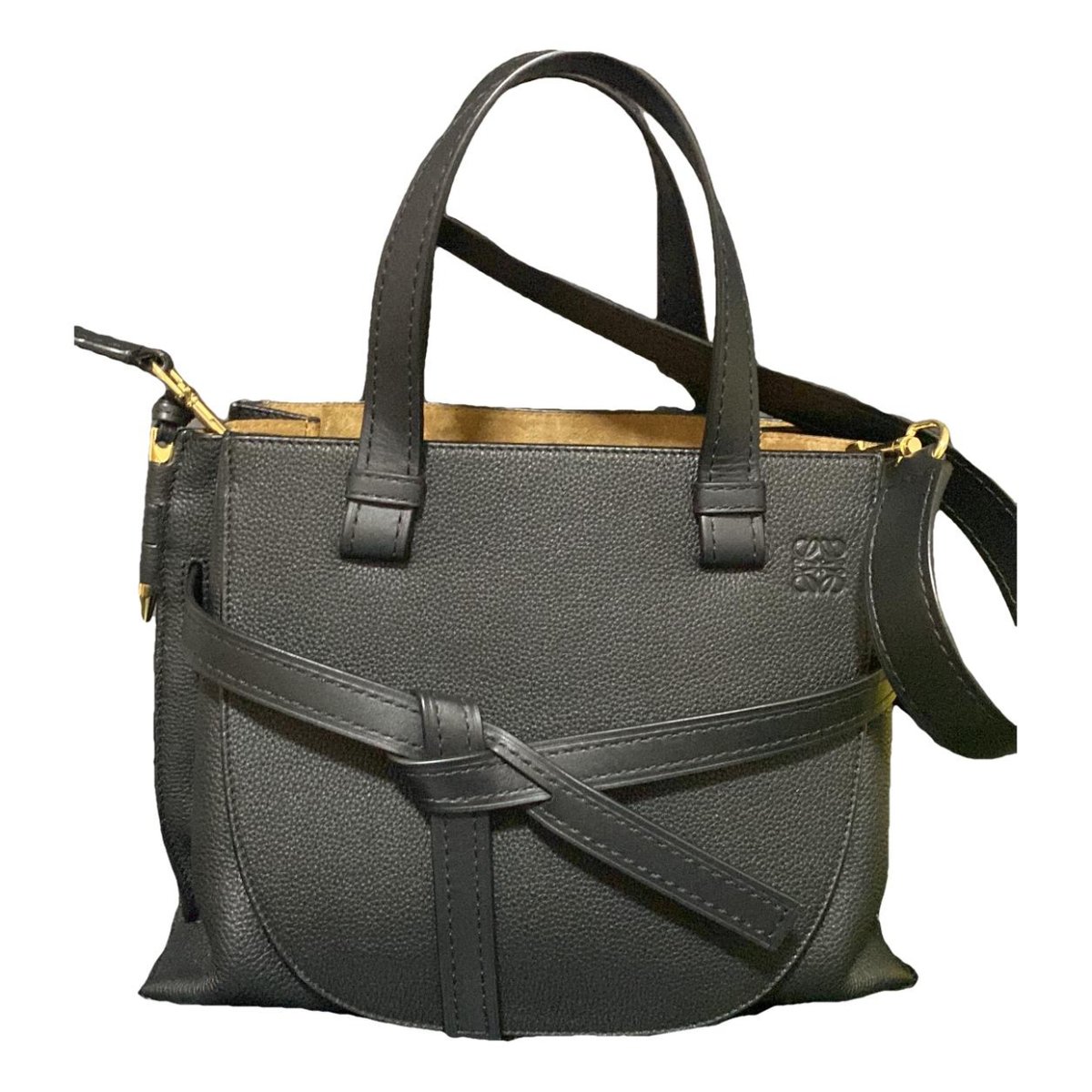 Gate Top Handle leather handbag