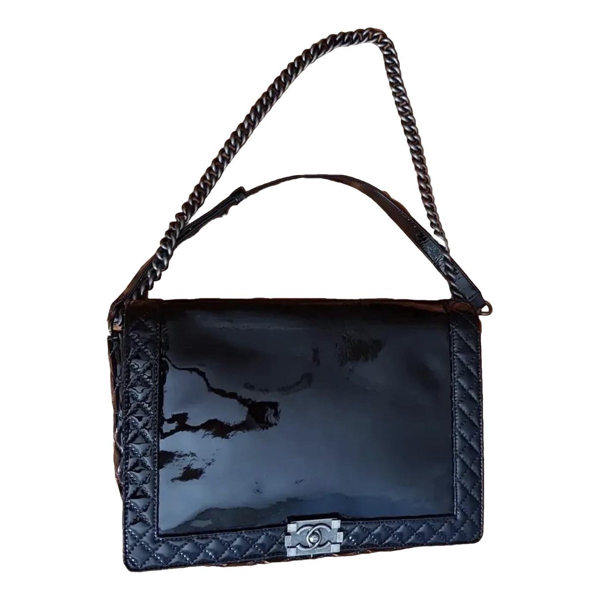 Boy vinyl crossbody bag