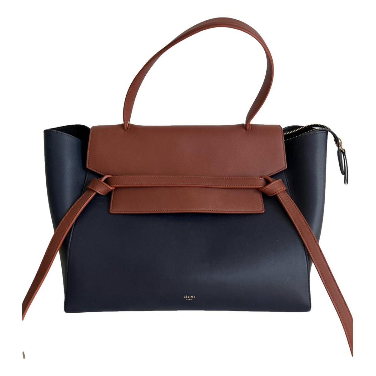 Belt leather handbag